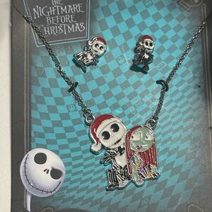 Nightmare before Christmas earrings and necklace set
